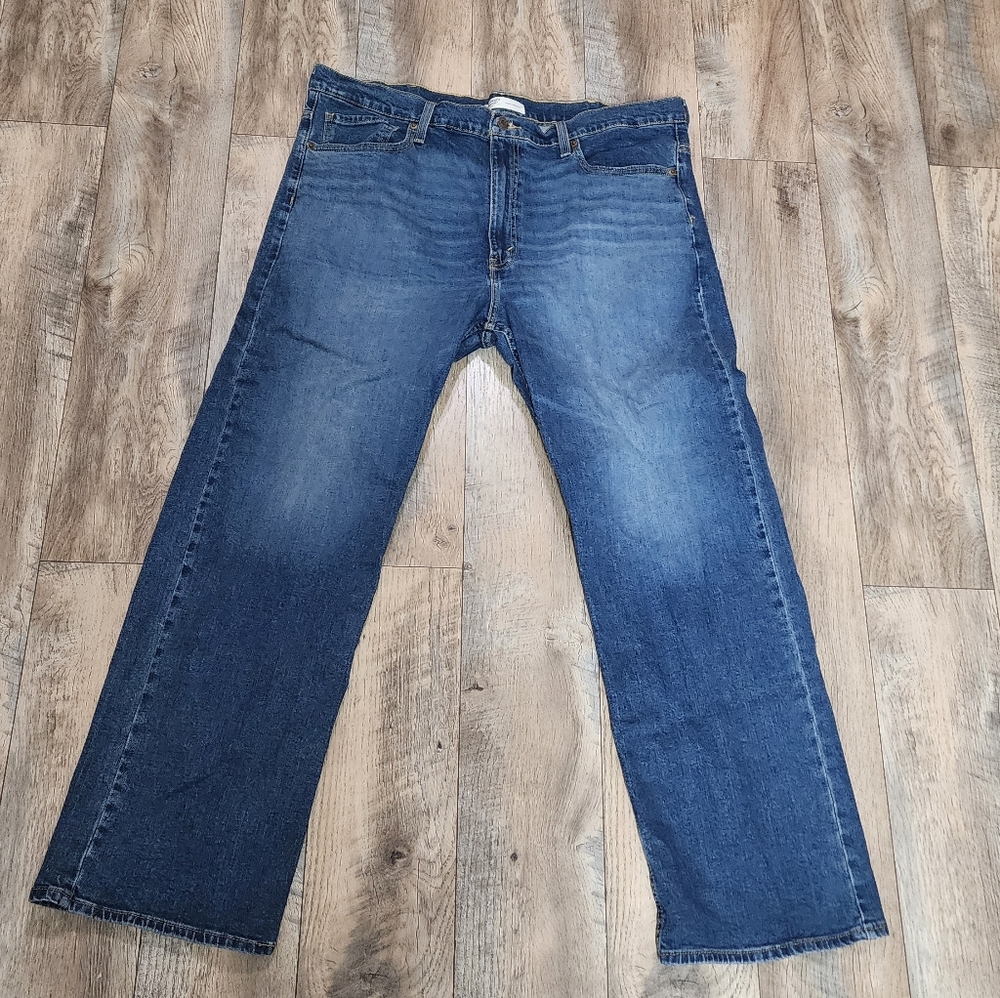 Signature by Levi Strauss Loose-Fit Dark Blue Jeans